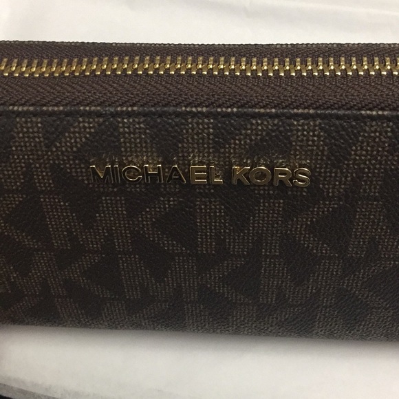 NWT Michael Kors MK Jet Set Monogram Wallet - Picture 4 of 8